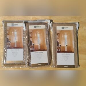 3 Ascot Sheer Beige Valance